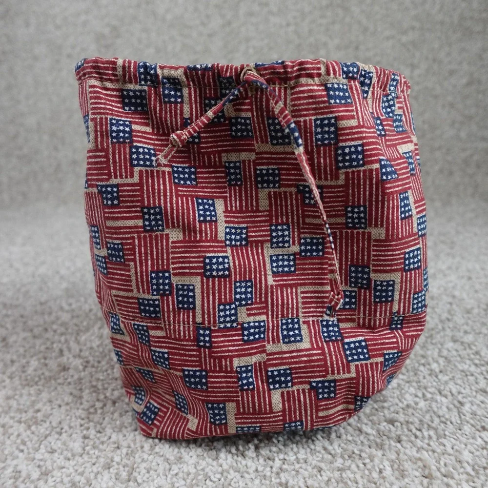 Longaberger 2002 Bee Basket Liner Old Glory American Flag Patriotic 20324140